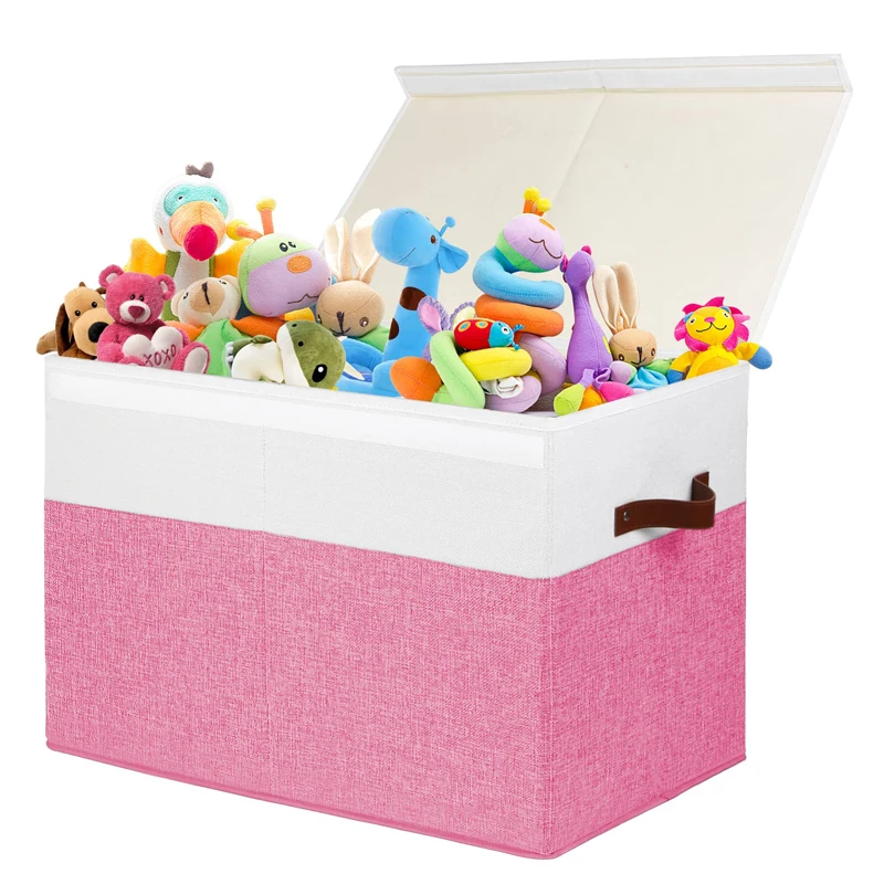 Large Non Woven Home Organizer Bins Toys Storage Organizer Foldable Clothes Storage Box 1 Pack