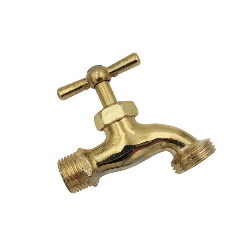 zinc alloy copper plated hose bibcock outdoor antique garden water tap  1/2*3/4 economic faucet