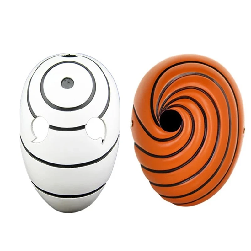 Hot Cosplay Resin Party Masks Halloween Three-eye Mask Gift  Tobi Obito Akatsuki Ninja Madara Party Anime Uchiha Mask