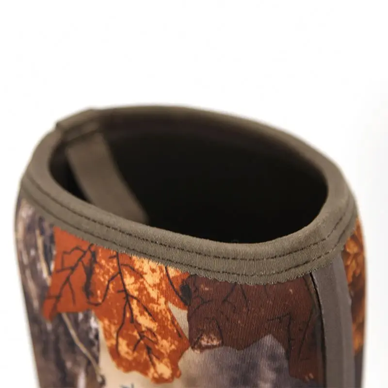 New Arrival Customized Rain Fishing Boots 100% Waterproof Camo Neoprene Fabric Rubber Boots for Hunting