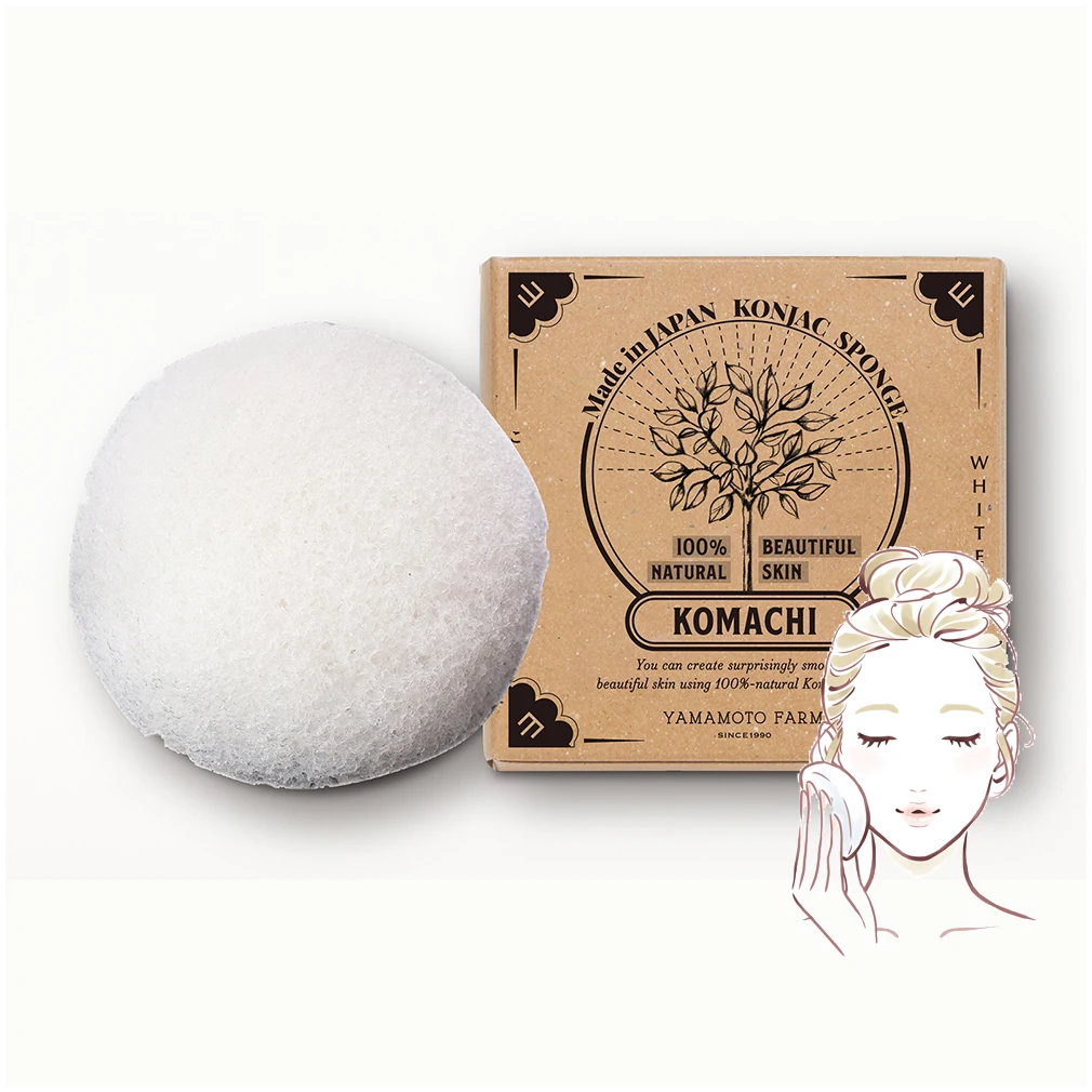 Япония, оптовая продажа, Высококачественная Очищающая губка для лица konjac