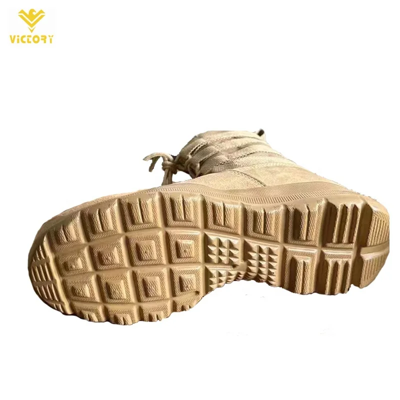 Black  and khaki Tactical boots Leather Outdoor Shoes Tactical Ankle Combat Hiking Riding Woman  Boots