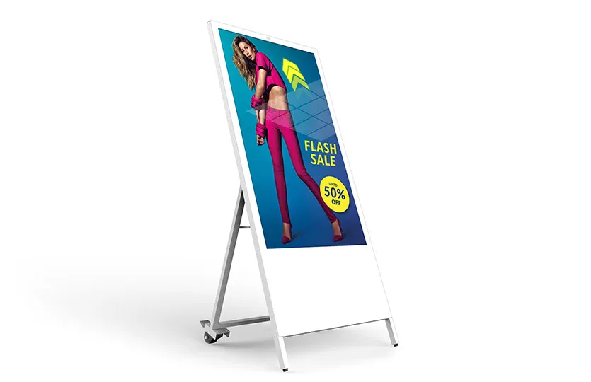 Floor Stand LED Poster USB WIFI LED Mirror Screen P2.5 Video Display Advertising HD Digital Display For Store