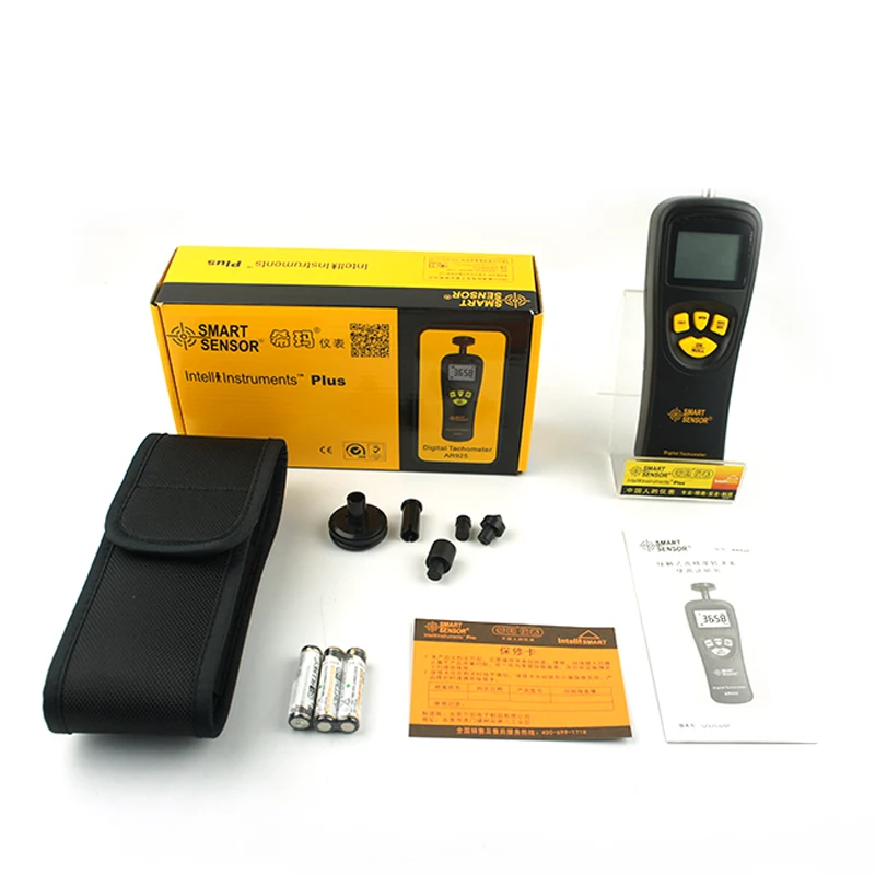 Digital Tachometer Rotational Speed Meter Tach RPM Tester Motor LCD Non-Contact photoelectric Speedometer Measuring 2.5~99999RPM