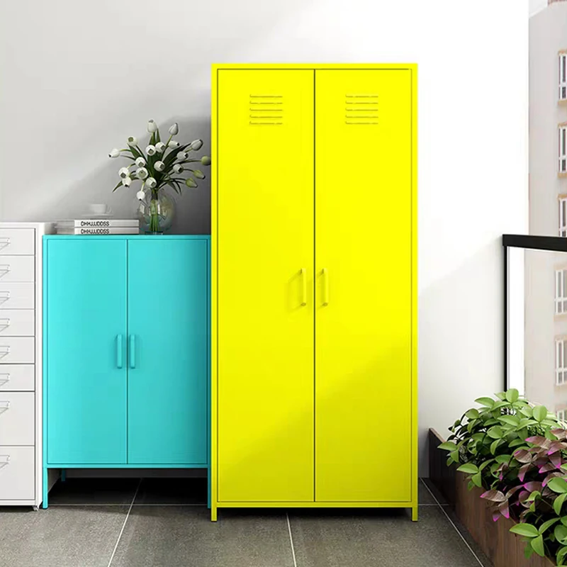 Cheap steel almirah designs with price 2 door wardrobe