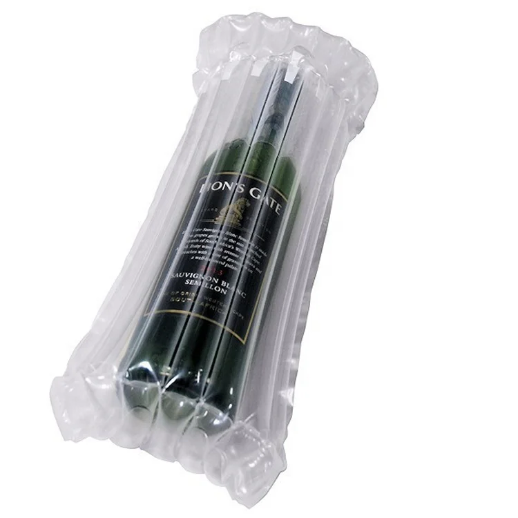 Amecopak Factory Eco-friendly Packaging Material Anti-shock Cushioning Air Column Film Roll Red Wine Air Column Bag
