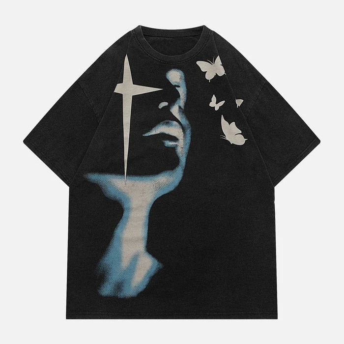 New printing popular streetwear box fit t shirt oversized men t shirt custom graphic t shirt for unisex