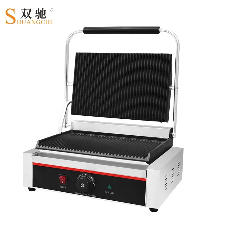  Сертификат CE один электрический бутербродов на Griller свяжитесь сэндвич griller SC-X221electric гриль контактный сертификат Одиночный Электрический Panini сэндвич-гриль