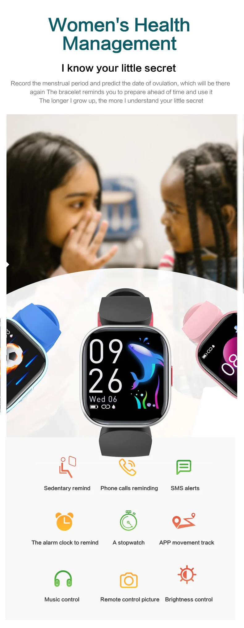 New Arrival 2022 Children Smart Watch Blood Oxygen Heart Rate Monitoring Kids Sports Smartwatch H39 (9).jpg