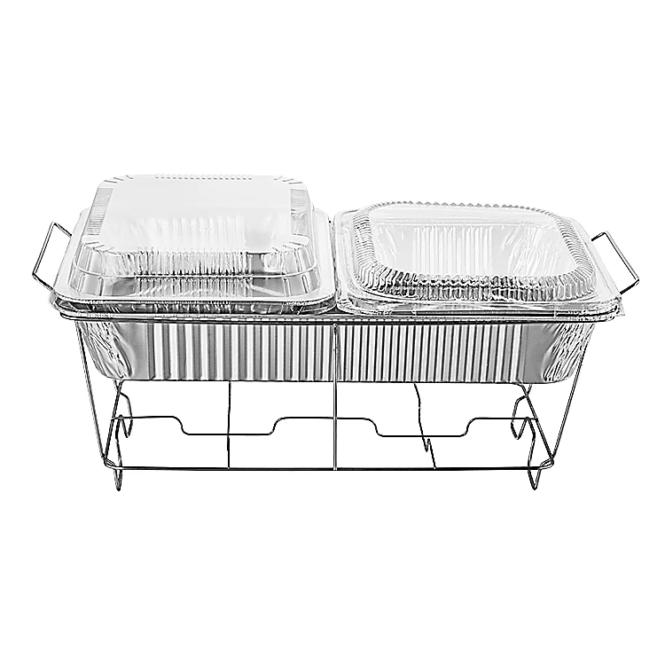 53x33x8.5cm full size deep gastronorm steamtable aluminium foil pan with lid tin foil pan food service catering REC53339F