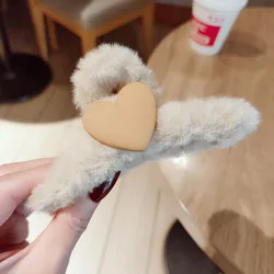 Manufacturer Wholesale Plush Hair Claw Clip Large Size Shark Clips Hair Claw For Women