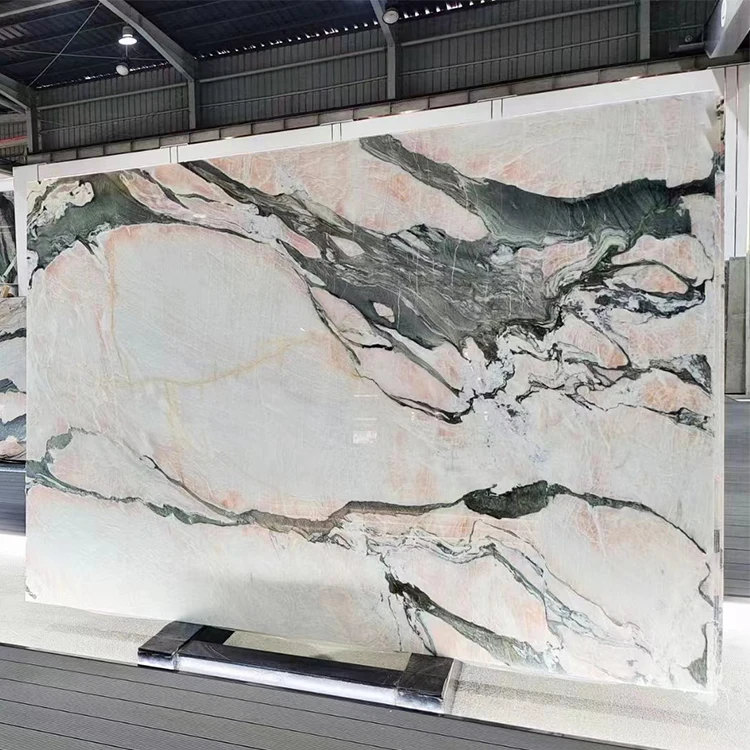 Natural Polished Fusion Rose Marble Slabs