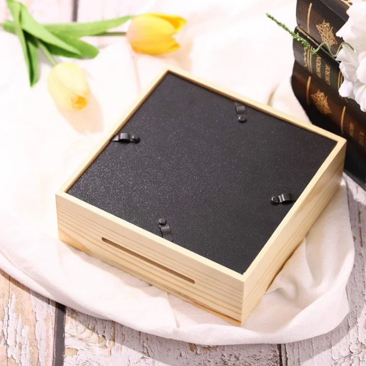 Natural Wood Money Box Coin Bank Money Bank Tabletop Display Table Photo Frame Money Boxes