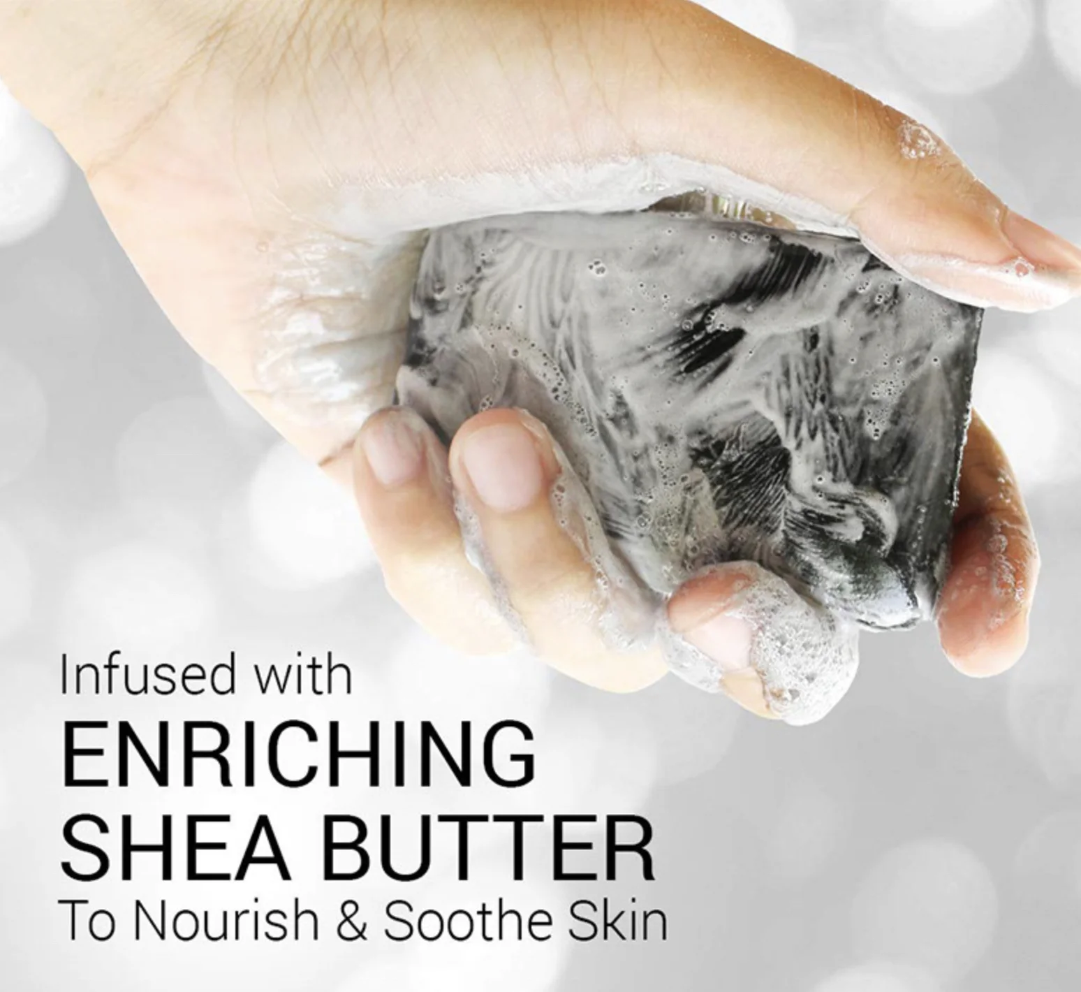 100% Natural Organic Deep Cleaning Whitening Moisturizing Snail Bamboo Charcoal African Black Soap For Face Body Hair Skin Care