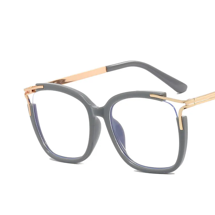 4904 Flexible Leopard Sexy Red Women Cat Eye Glasses Frame Anti Blue Light Lenses Metal TR90 Material Optical Eyeglasses