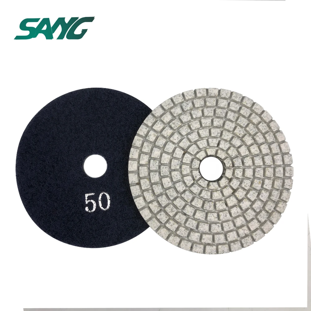 3 Inch 4 Inch Wet Water Granite Marble Concrete Ceramic Resin Diamond Polishing Pad