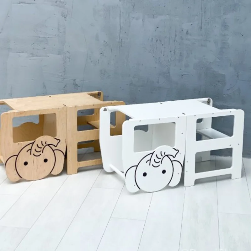 Children Furnitures Montessori Montessori Toddler Learning Tower Kitchen Helper Baby New Baby Step Stool Learning Tower Stand To