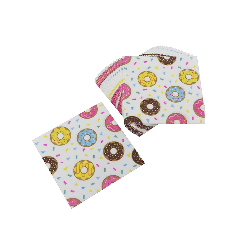 Wholesale recycled custom printed color cocktail dinner paper table napkins