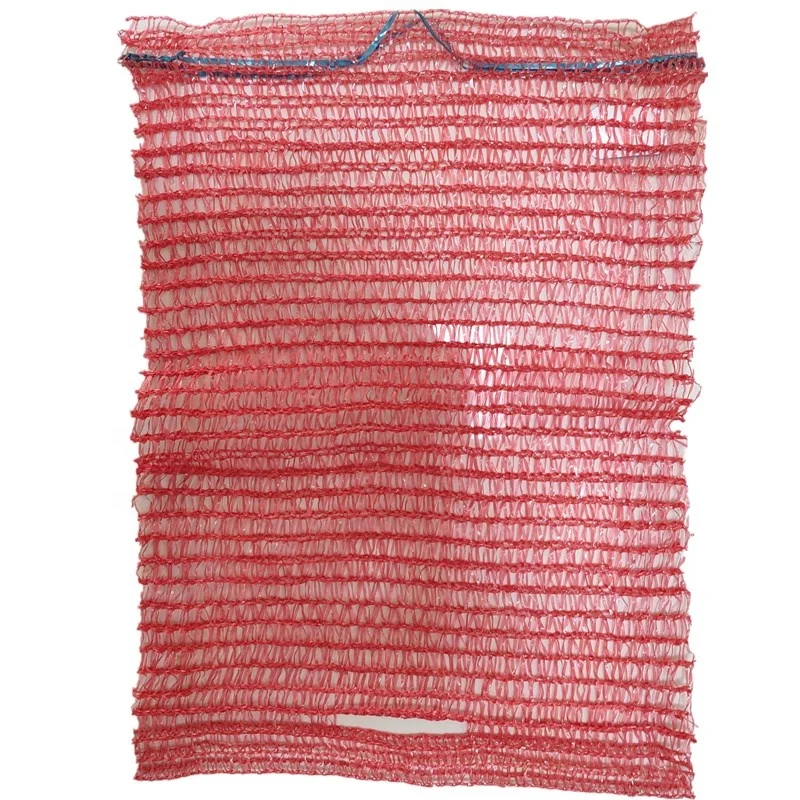 Plastic PE mesh net sacks raschel orange bags for vegetables fruit potato onion pepper cabbage cucumber