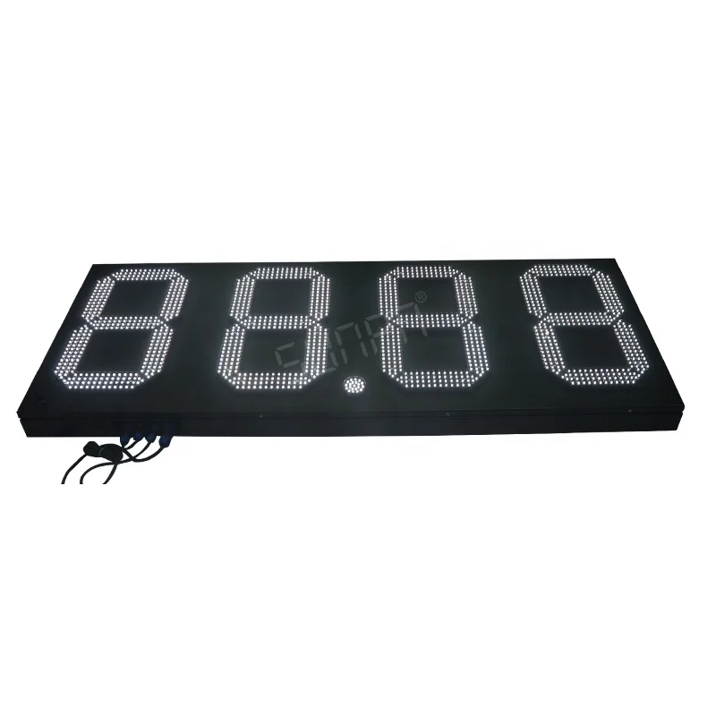 outdoor Waterproof 4 digit 7 segment LED White Display Board