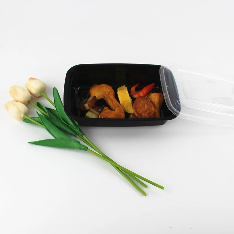 
Rectangular take out soup bowl takeaway transparent clear fast disposable plastic round food containers with lids microwavable 