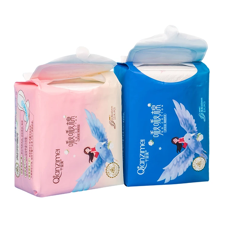 2023 Soft cotton sanitary napkins bamboo organic sanitary napkins extra large sanitaries napkins