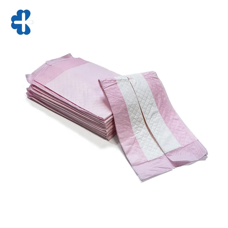 Pink Adult Incontinence Pad Disposable Underpad 75*75cm Adult Underpad