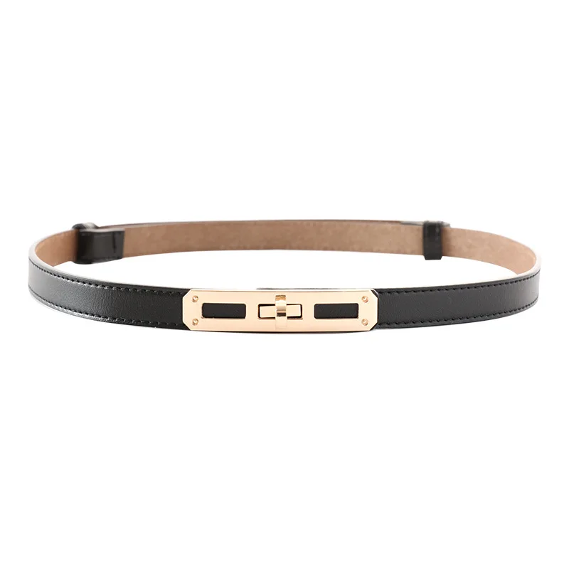  Wholesale New Trendy Korean Fashion Belt Woman Genuine Leather Thin Bbelt Ladies Decoration Matching Waist Slim