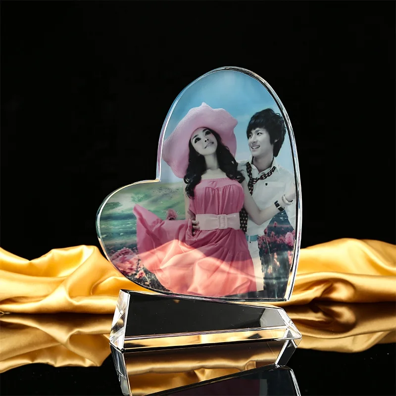 2020 personalized fashionable crystal souvenir gifts  glass picture frames/crystal photo frame for wedding gifts FRAME PHOTO