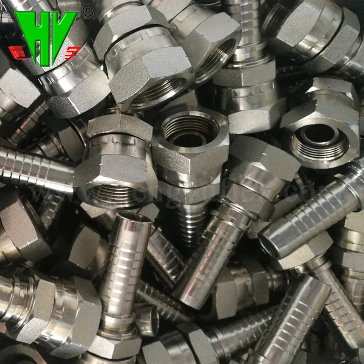 Hydraulic hose end parts BSP thread female 60 cone degree steel hydraulic fittings