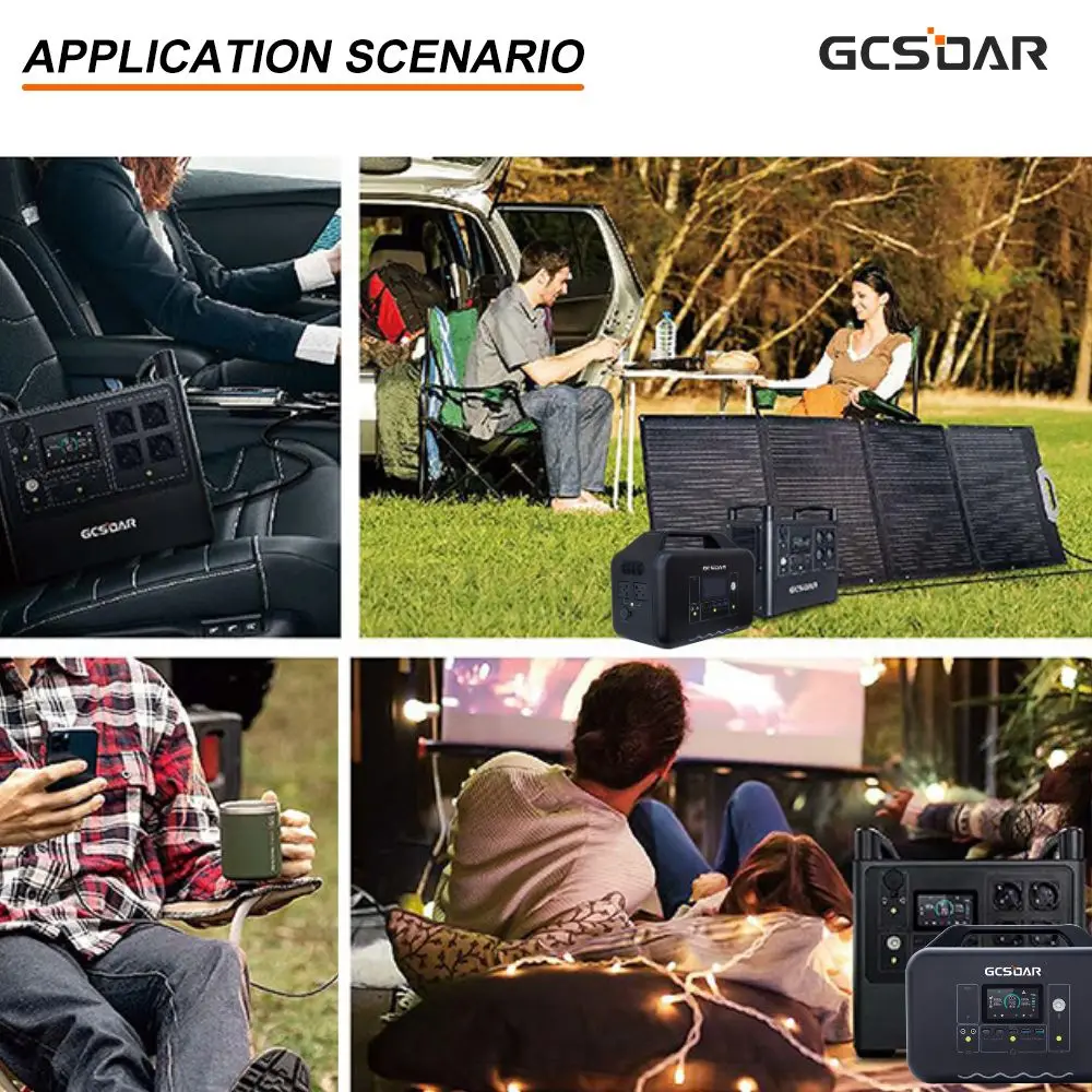 GCSOAR Singo2000 Pro APP Remote Control BMS 2000W 1920Wh Portable Power Station for Laptop Microwave Home Outdoor