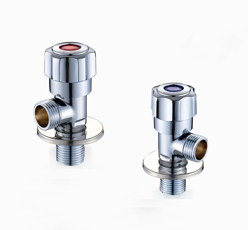 Factory Wholesale Price cheap 90 degree round handle brass angle valve water valve faucet