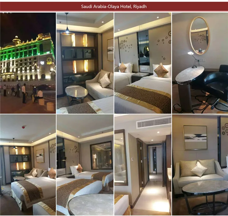 Wholesale price foshan factory oem custom new modern style contracted 5 star hotel bedroom furniture set