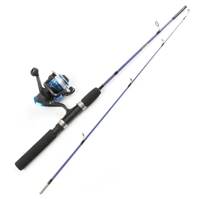 1.2m 1.5m cheap winter solid glass ice fishing rods with spinning reel combo set