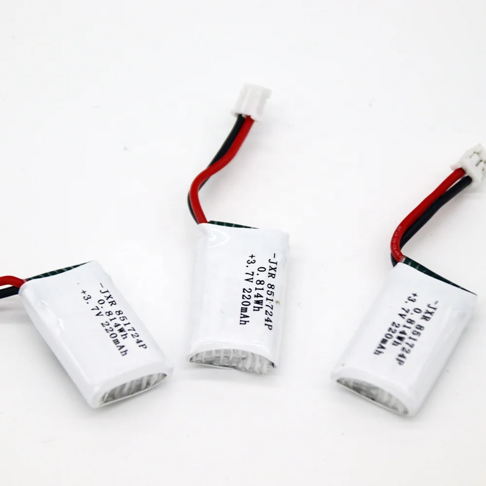 Аккумуляторная батарея Lipo 851724 3 7 V 220 мА/ч 0.814Wh 20C для RC Самолет Вертолет Дрон автомобиля литий-полимерные батареи