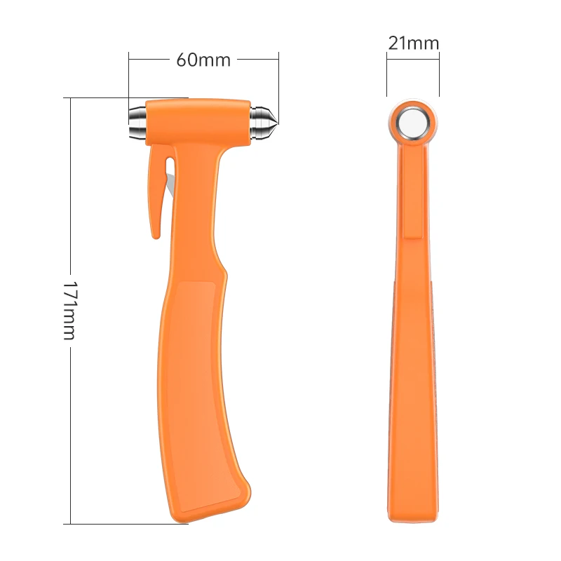 45# Steel car bus window breaker emergency escape tool glass breaker safety hammer bus car emergency hammer