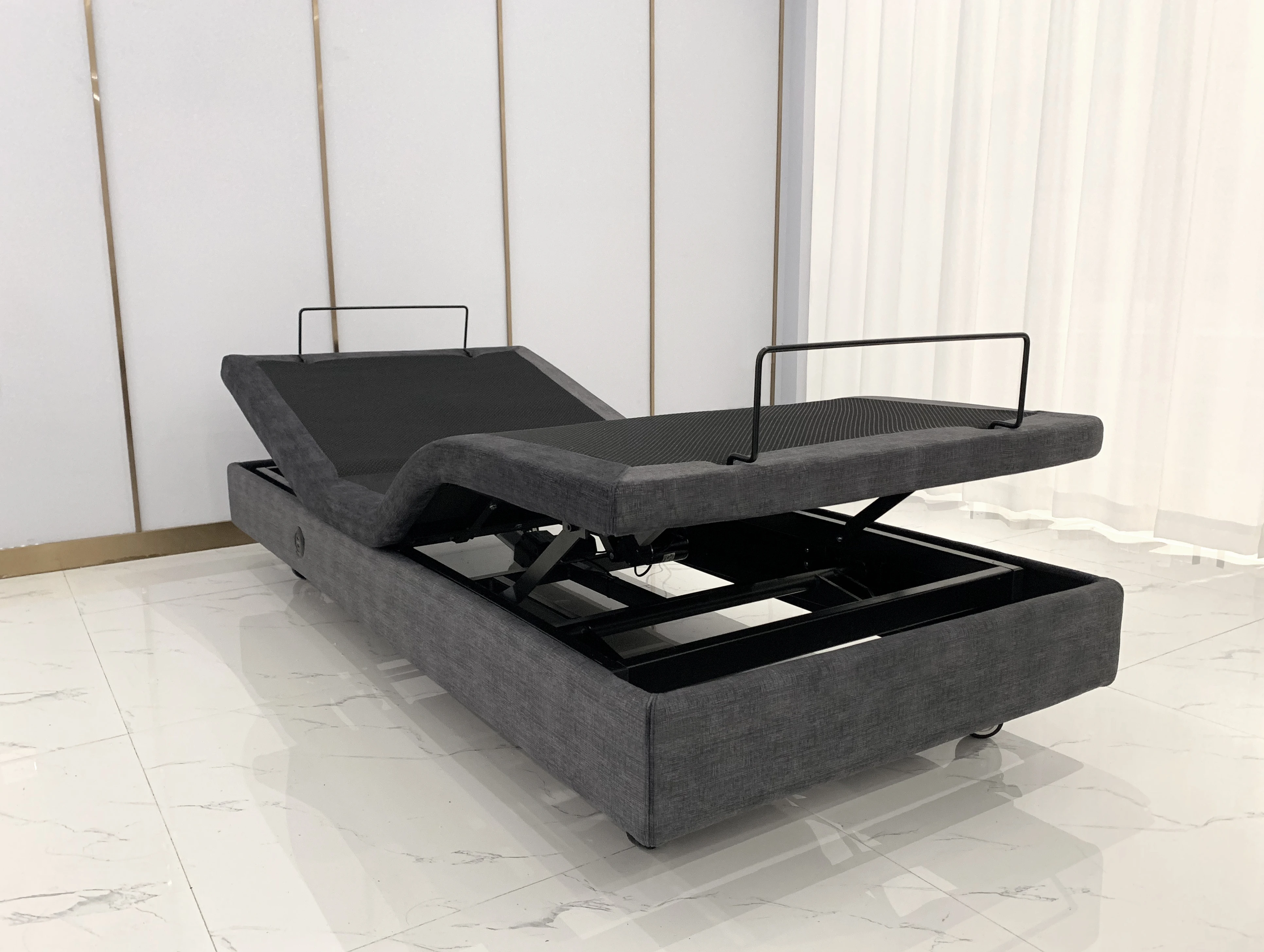 K.Single Four DC Power Bed for Elderly People Home Care Heavy Lift Capacity of Up to 750 lbs