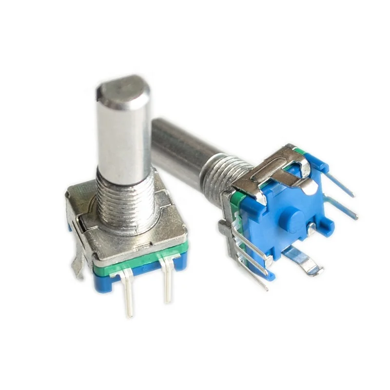Rotary encoder code switch/EC11/ audio digital potentiometer with switch 5Pin handle length 20mm