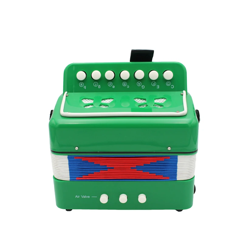 Мини 7 клавиш 2 Бас игрушка acordeon музыкальный инструмент кнопка