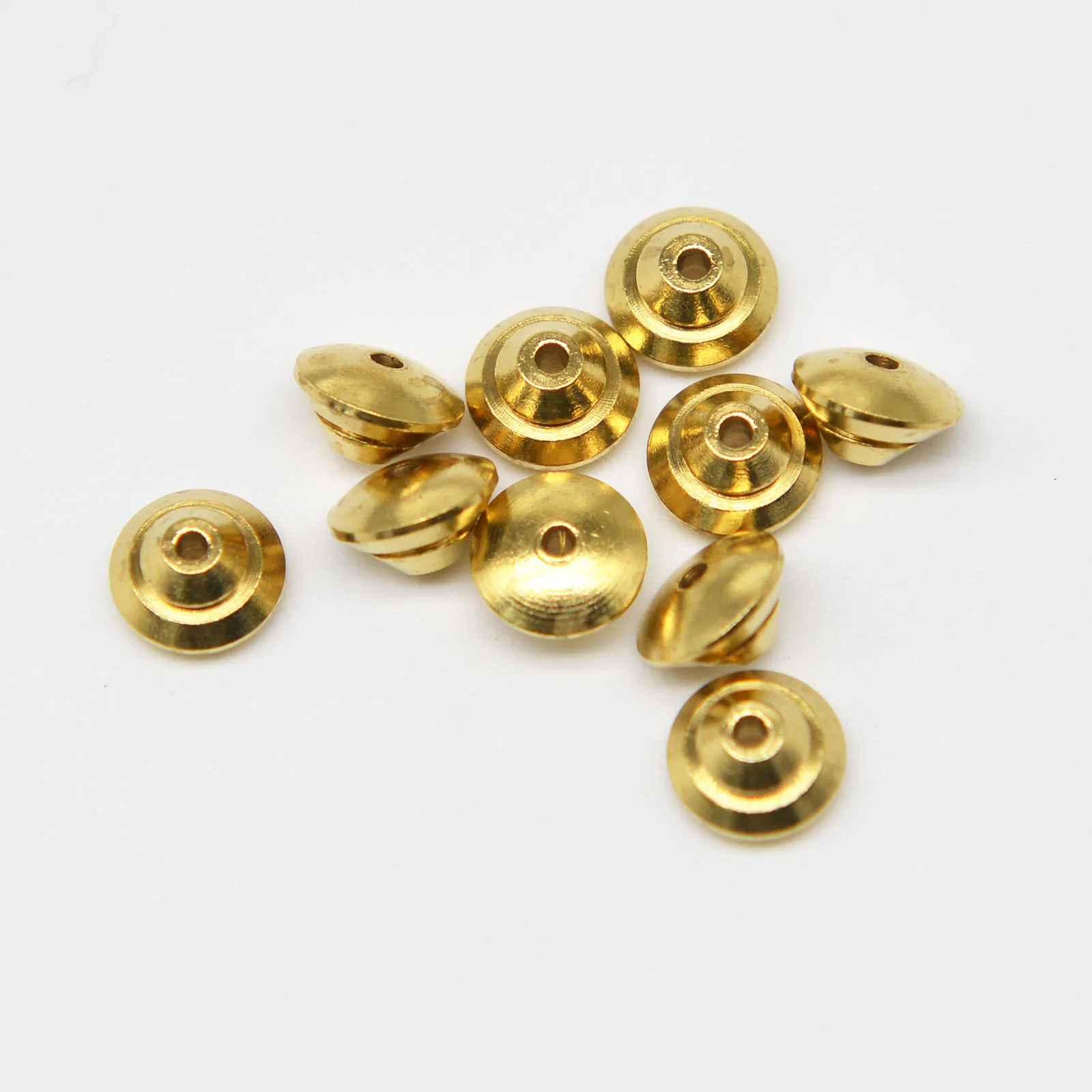 Латунные металлические бусины для рыбалки на заказ 5 мм/6 мм/7 мм латунные вязания мушек