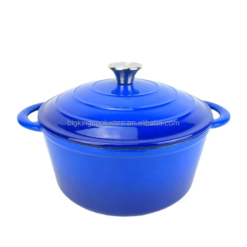 Dutch Oven Cocotte Round Enamelled Coating, 28cm, 6.7 Litre (Red, 28 cm) OEM
