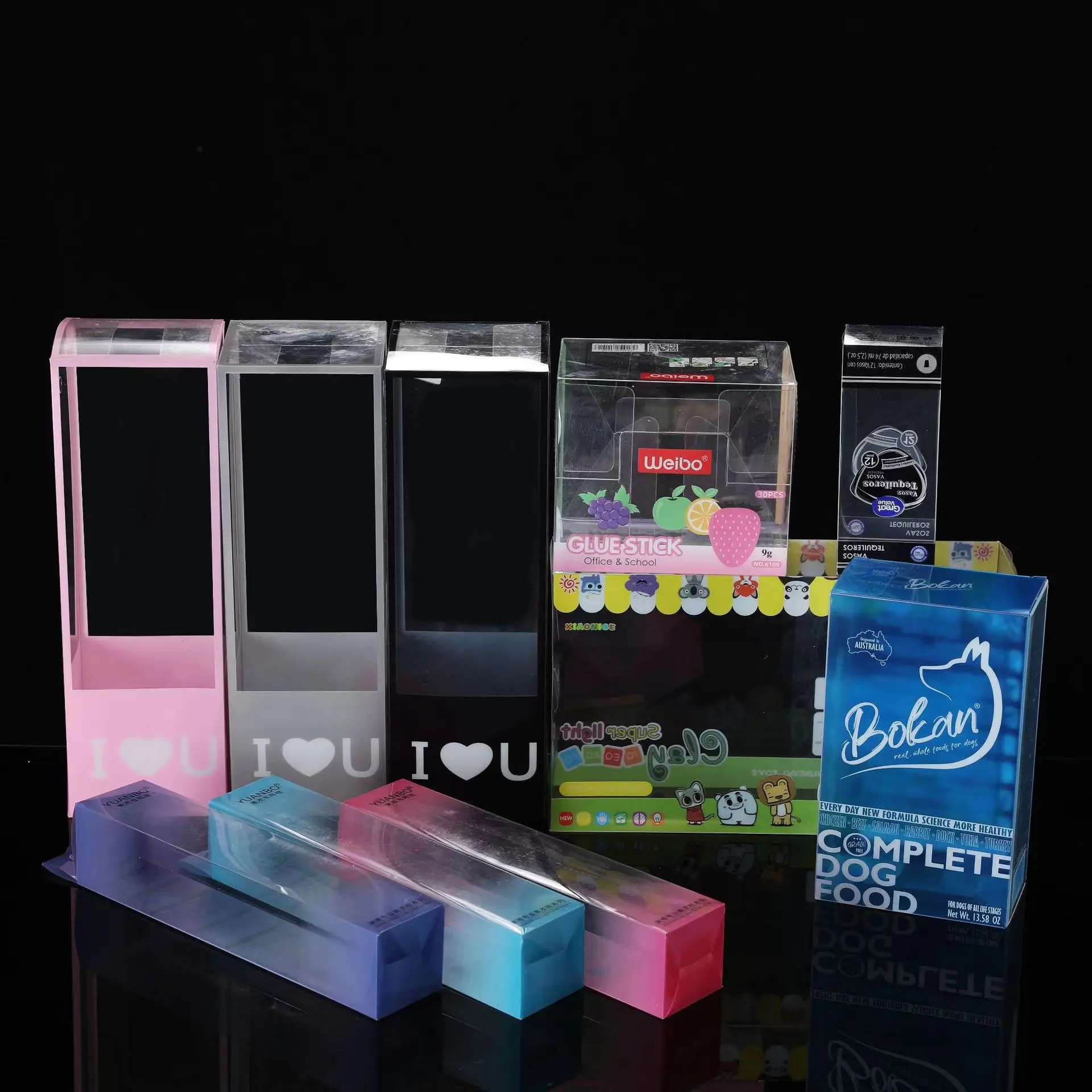 CUSTOMIZED CLEAR PVC PET  REMOTE CONTROL PACKAGING BOX LONG PLASTIC ELECTRONIC BOX DIRECT FACTORY