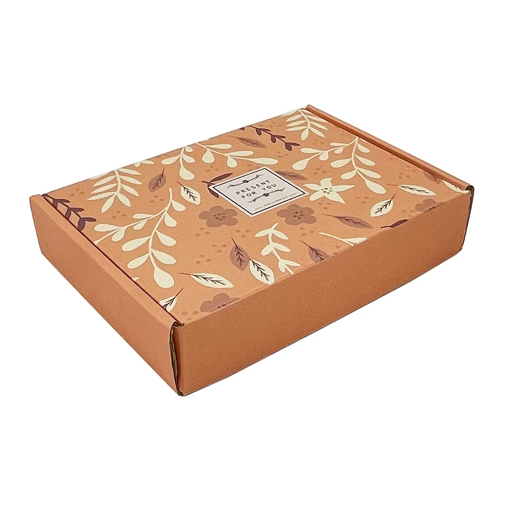 Custom cardboard packaging thin cream mailer box for shipping goods