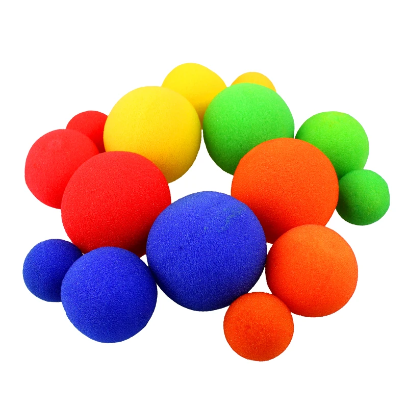 Magic Sponge Ball 2.5cm 3.5cm 4.5cm Magician Fun Magic Teaching Tricks Easy Magic for Children and Beginner