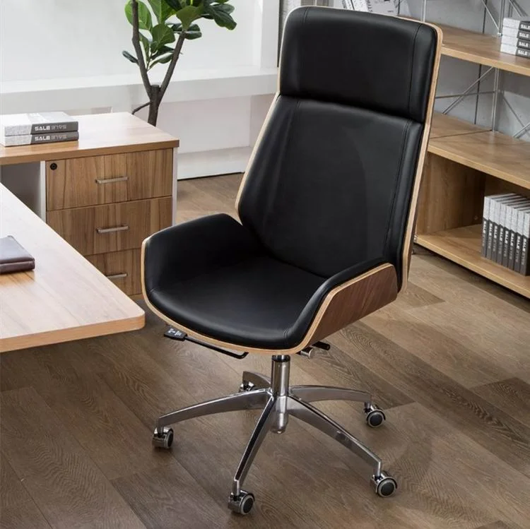 WSSJ6501 Modern Design Ergonomic Leather Office Chair Swivel Boss Lift Best Comfortable Home Computer Chairs for Sale