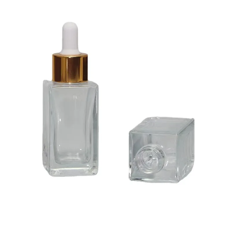 Empty Cosmetic Glass Bottle 30ml Glass Dropper Essential Oil Bottle