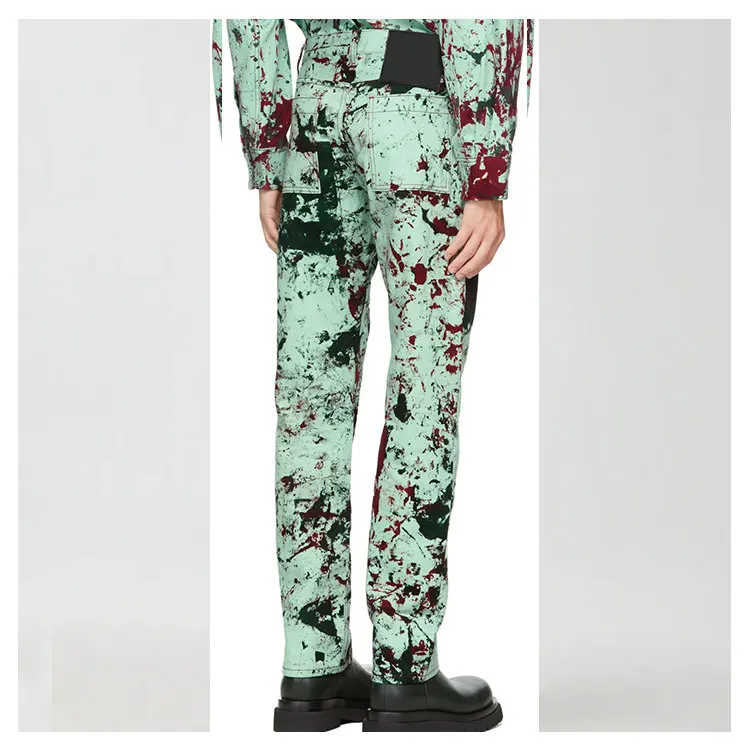 Plus Size Cotton Suit Set Outfit for Men Casual 100% Cotton Jean Jacket Set