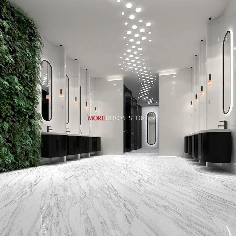 polished Seal hole beige marble travertine stone tiles flooring