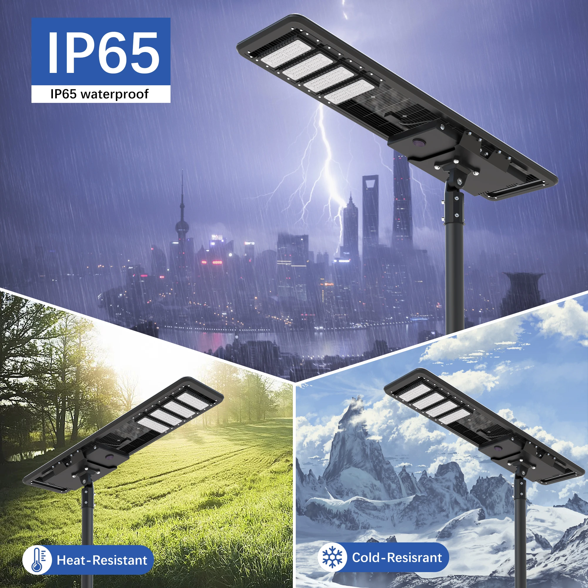 YouLumi OEM ODM Cheap Price High Quality Outdoor Aluminum 50W 65W 85W 115W LED Solar Street Lamp