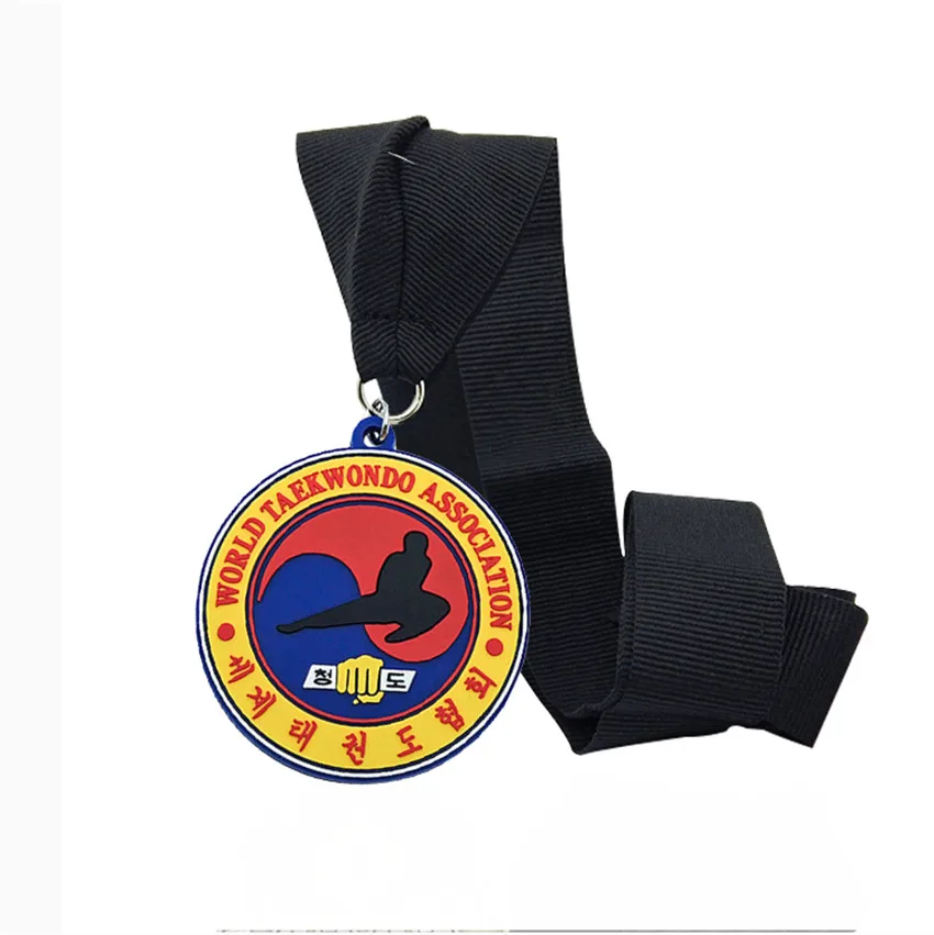 Gold plated plastic cheap Children Medallion small size award medal with ribbon events prize presents sport blank medal